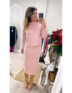 Conjunto punto falda linea