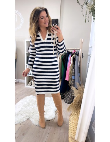 Vestido rayas polo