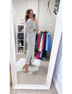 Conjunto rayas falda punto 2