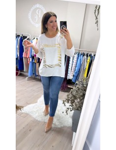 Camiseta animal dorado 2