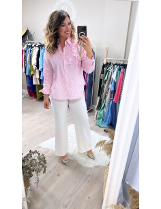 Camisa rayas flor 2