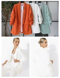 Blazer fruncida
