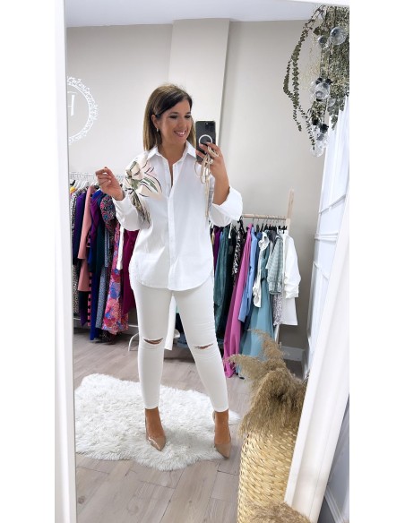 Jeans rotos rodillas reductor push up