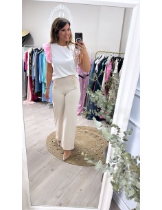 Pantalón botones alto