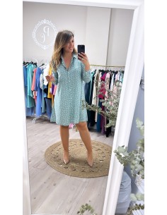 Vestido camisero tulipanes