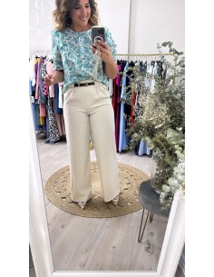 Pantalón cinturón pinzas