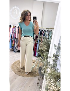 Pantalón cinturón pinzas 2