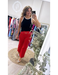 Top halter bicolor