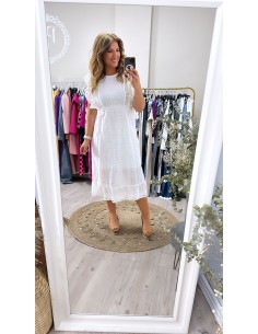 Vestido perforado Alicia