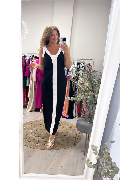 Vestido bicolor