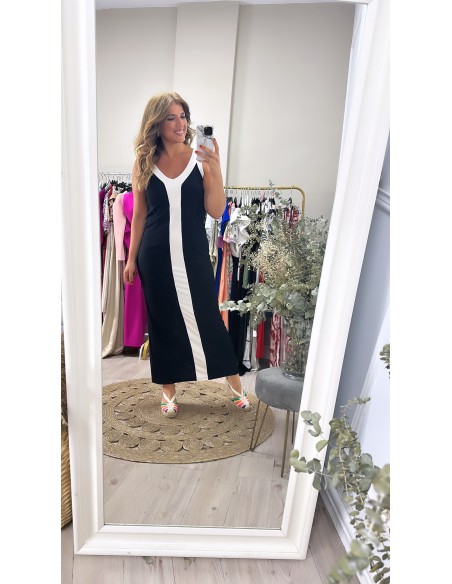 Vestido bicolor
