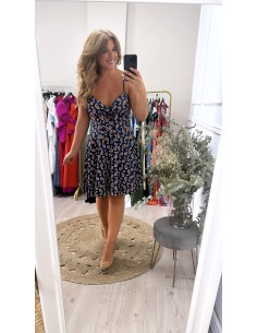 Vestido nudo estampado