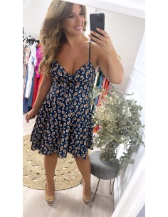 Vestido nudo estampado 2