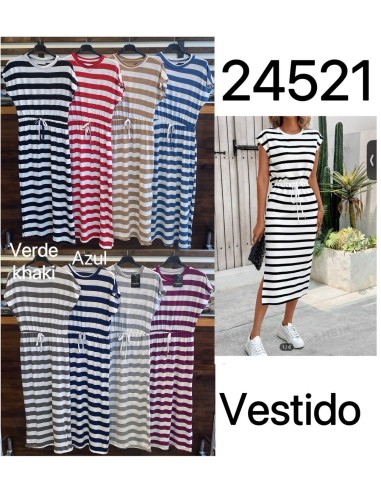 Vestido raya lacito