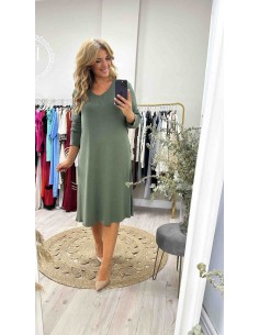 Vestido punto collar 2