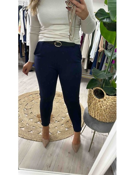 Pantalón bolsillo volantina cinturón