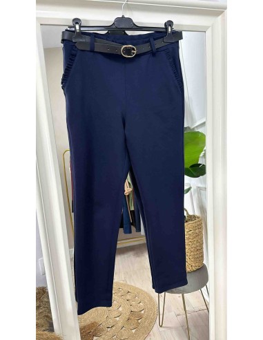Pantalón bolsillo volantina cinturón