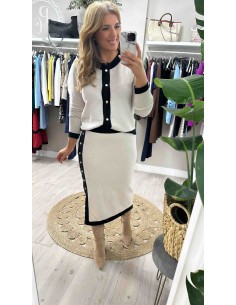 Conjunto falda bicolor 2
