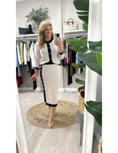 Conjunto falda bicolor