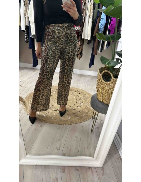 Pantalón lentejuela animal