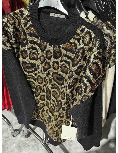 Jersey animal lentejuelas