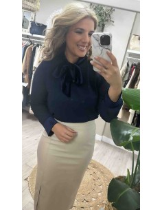 Camisa lazada terciopelo 2
