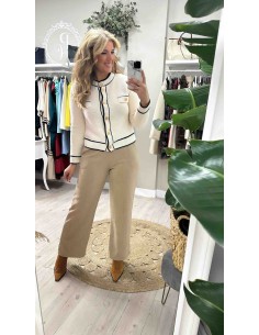 Pantalón recto panita cinturón 2