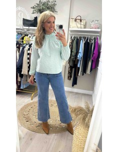 Camisa vichy nido de abeja 2