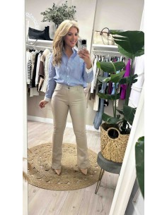 Pantalon campana polipiel