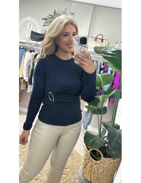 Top canale detalle dorado