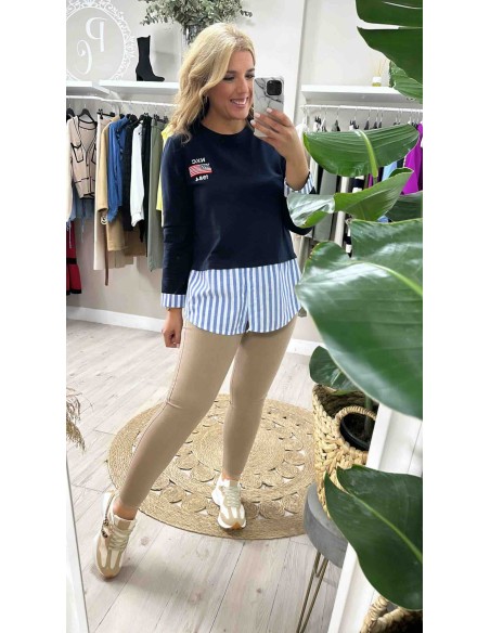 Legging reductor efecto vaquero