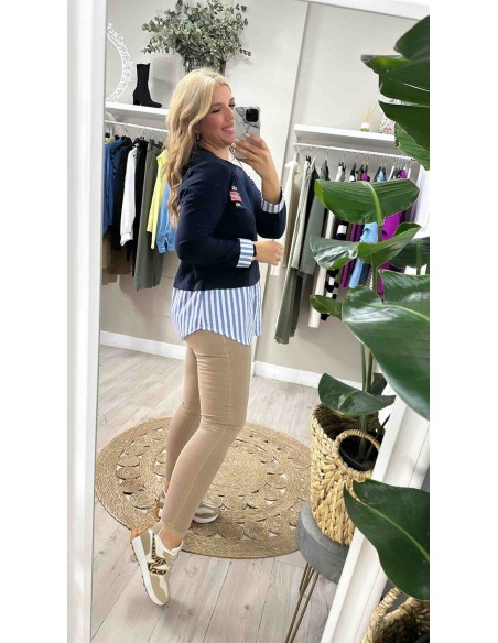 Legging reductor efecto vaquero