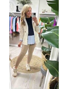 Parka reversible florecitas 2