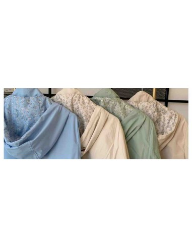 Parka reversible florecitas