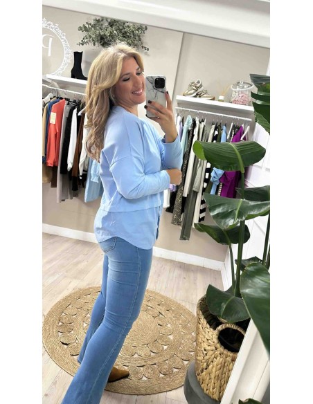 Sudadera con camisa
