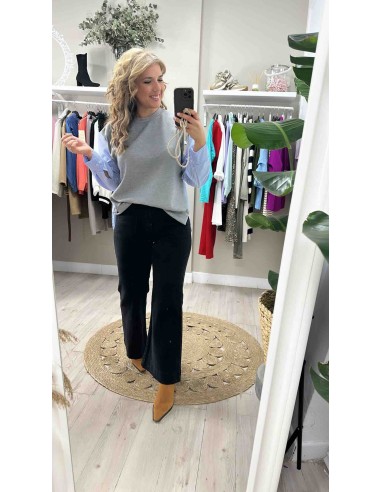Sudadera con camisa