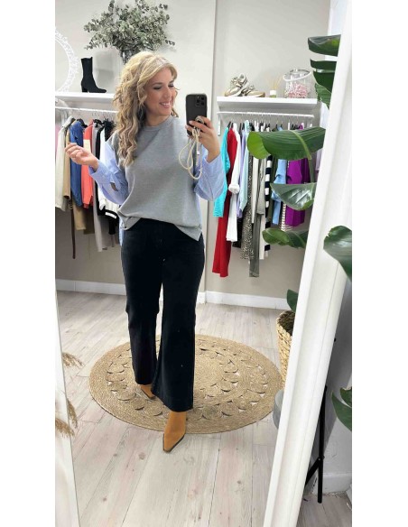 Sudadera con camisa