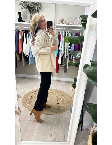 Blazer rayas gorro