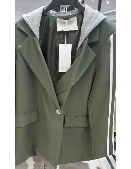 Blazer rayas gorro