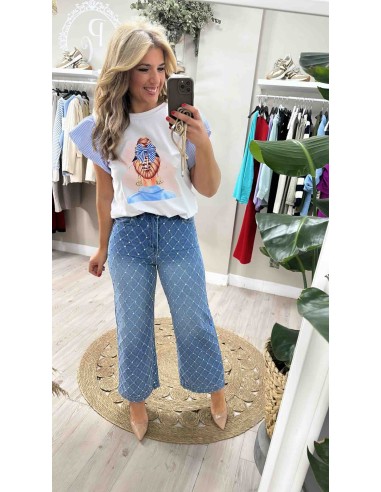 Camiseta rayas muñeca