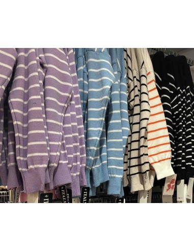 Jersey rayas botones espalda