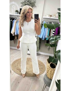 Top peplum cremallera