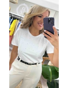 Camiseta strass