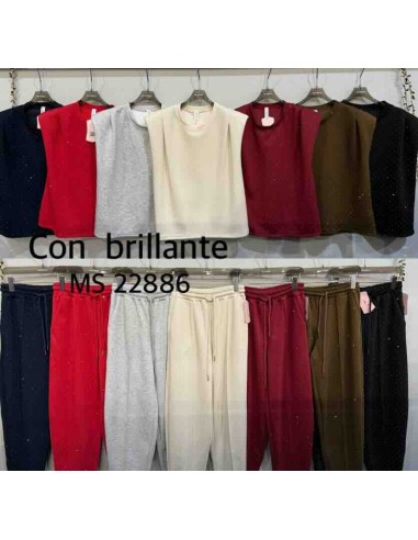 Pantalón sport strass