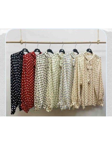Camisa lazada lunares
