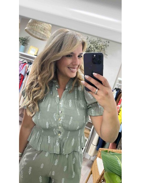 Camisa hoja