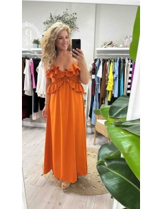 Vestido volantones tirantas