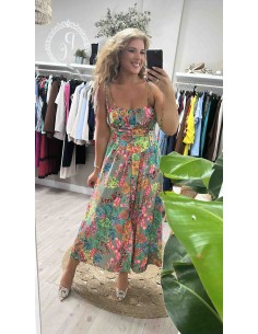 Vestido corse flores