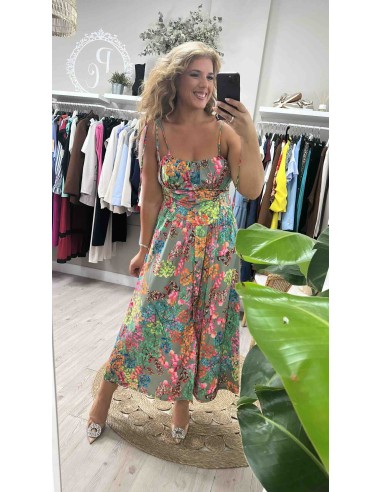 Vestido corse flores