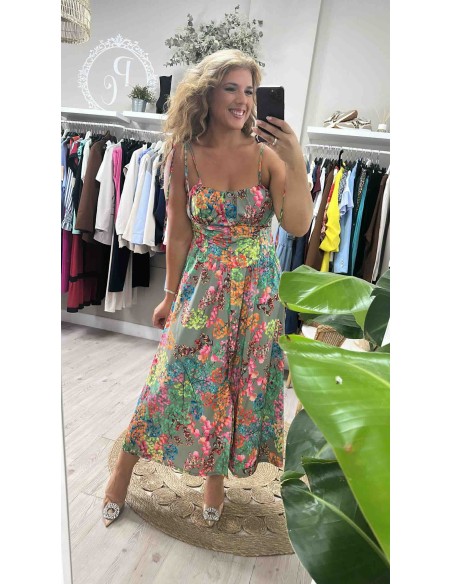 Vestido corse flores